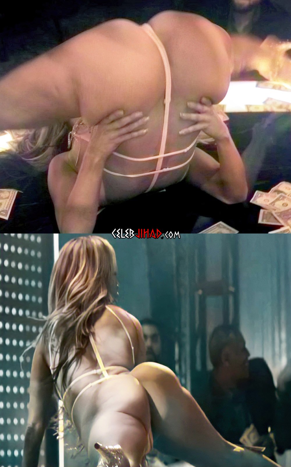 Обнаженная большая попка Jennifer Lopez (16 фото эротики)